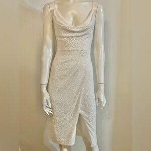 Aidan by Aidan Mattox Ivory Asymmetrical Dress